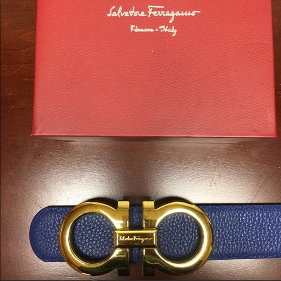 Authentic Salvatore Ferragamo blue belt main image 5